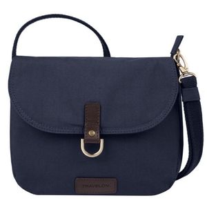 TRAVELON Anti-Theft Courier Saddle Crossbody - Navy